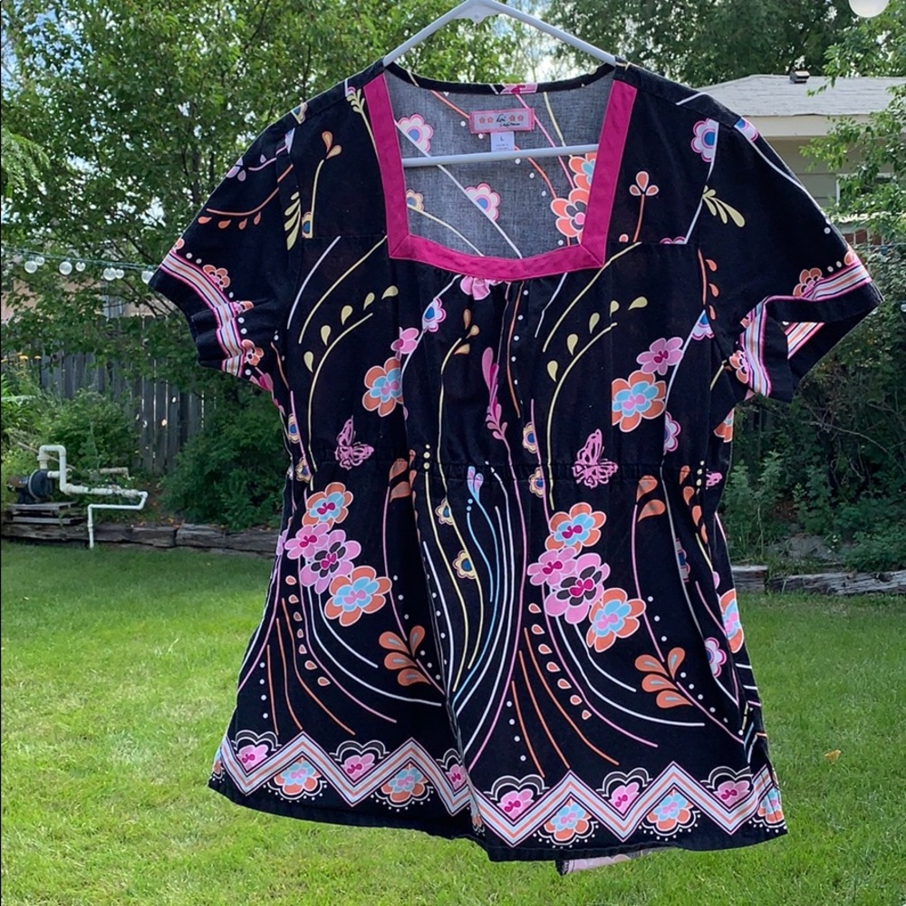 Koi scrub Top Large